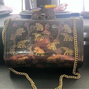 Vintage 1940’s brass and copper purse